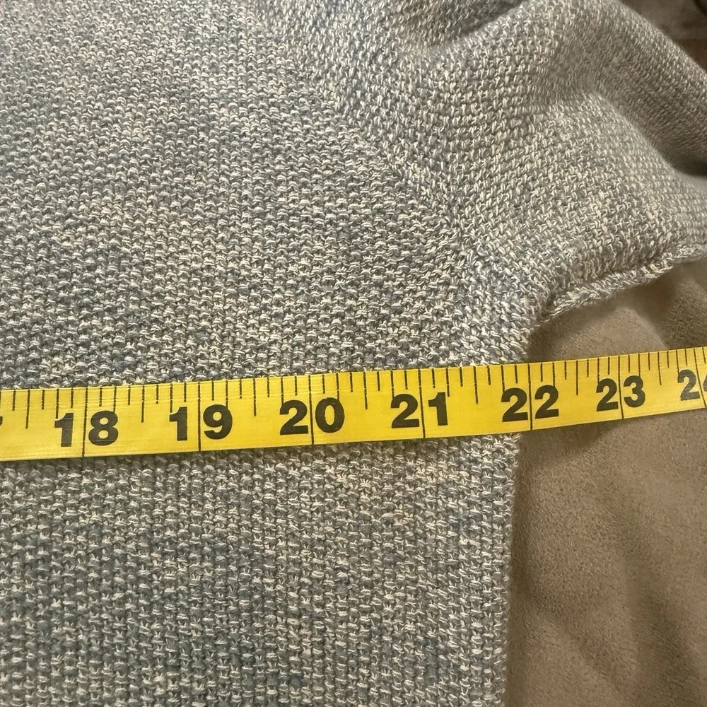 Carbon2Cobalt‎ Mens XL Grey/Blue Knit Long Sleeve 1/4 Zip Sweater Pullover